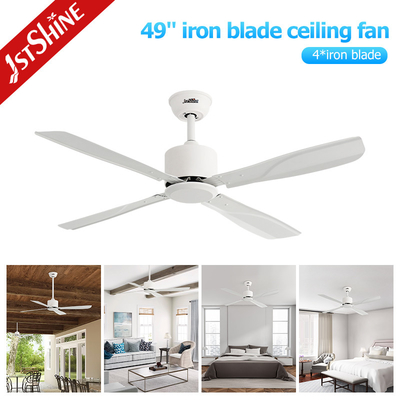 White Air Cooling Industrial Ceiling Fan 5 Speed Choice High Air Volume