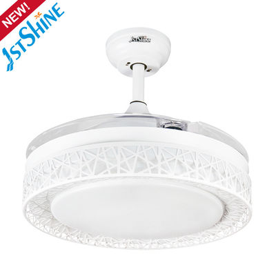 3 Speeds 42 Inch Retractable Ceiling Fan Light With Bluetooth Speaker