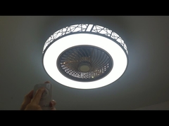 Ventilateur de plafond LED à 3 vitesses et déflecteur de vent de 20 pouces à intensité variable