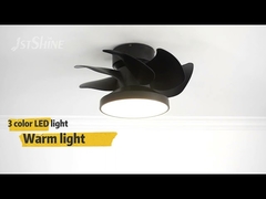 Petit ventilateur de plafond affleurant de moteur tranquille décoratif de C.C avec la lumière menée