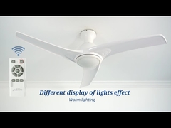Ventilateur de plafond affleurant économiseur d'énergie décoratif de la CE avec la lumière LED à télécommande