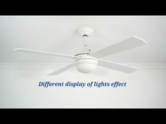 Couleur changeant allumant la fan de plafond d'intérieur de Dimmable LED avec à télécommande