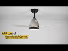 La fan de plafond silencieuse de 110V 240V Dimmable LED avec 3 couleurs changent la lumière