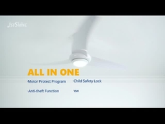 Le C.C moderne blanc tranquille de fan d'ABS de fan de plafond a mené la fan de plafond avec à télécommande