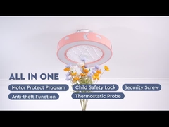 Fan de plafond affleurante de rose de fan de plafond du bâti LED avec le thème des enfants, moteur de C.C