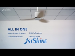 Fan de plafond de profil bas avec à télécommande