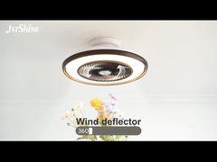 Ventilateur de plafond sans lame à LED monté pour la lumière à LED à profil bas
