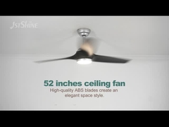 Ventilateur de plafond de 52 pouces avec lumière et télécommande