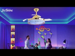 Lumière de ventilateur de plafond rétractable pour chambre d'hôtel