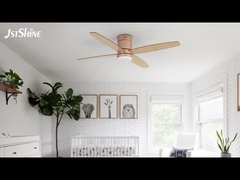 Ventilateur de plafond à distance avec chambre à coucher à profil bas LED Mdf Blade Quiet Dc Motor