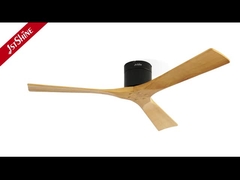 3 lames Ventilateur de plafond en bois avec télécommande Moteur à courant continu silencieux à grande vitesse