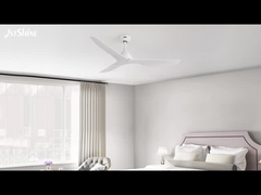 Ventilateur de plafond en plastique sans lumière Ventilateur à moteur blanc moderne