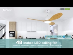 Ventilateur de plafond décoratif avec luminaire LED