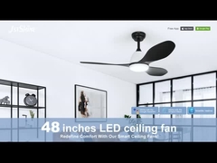 Dc Moteur de ventilateur de plafond lumière à commande à distance intelligente moderne économie d'énergie