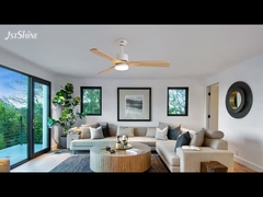 Ventilateur de plafond à 3 lampes en bois décoratif intérieur Faible bruit