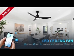 Ventilateur de plafond à LED à haute débit d'air avec économie d'énergie à commande à distance