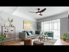 Ventilateur de plafond à lame ABS à grain de bois avec télécommande