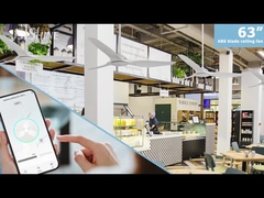 Ventilateur de plafond blanc avec commande à distance moteur 3 en plastique