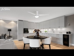 Ventilateur de plafond blanc moderne de 48 pouces avec moteur à chaîne de traction léger