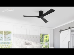 Ventilateur de plafond en bois à 3 lames avec télécommande à moteur CC