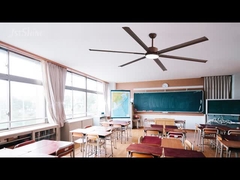 Ventilateur de plafond métallique à lame en aluminium à volume d'air élevé pour bureau