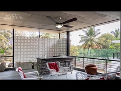 Ventilateur de plafond classique de 52 pouces avec lumière LED et contrôle de la chaîne de traction