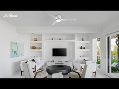 Ventilateur de plafond moderne 2 en 1 avec lampe LED en option