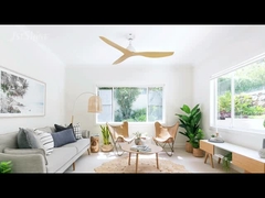 Ventilateur de plafond à courant continu moderne de 52 pouces avec des lames ABS en bois