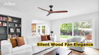 Ventilateur de plafond en bois 1stshine silencieux