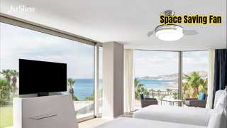 Lumière LED de ventilateur de plafond rétractable de 36 pouces