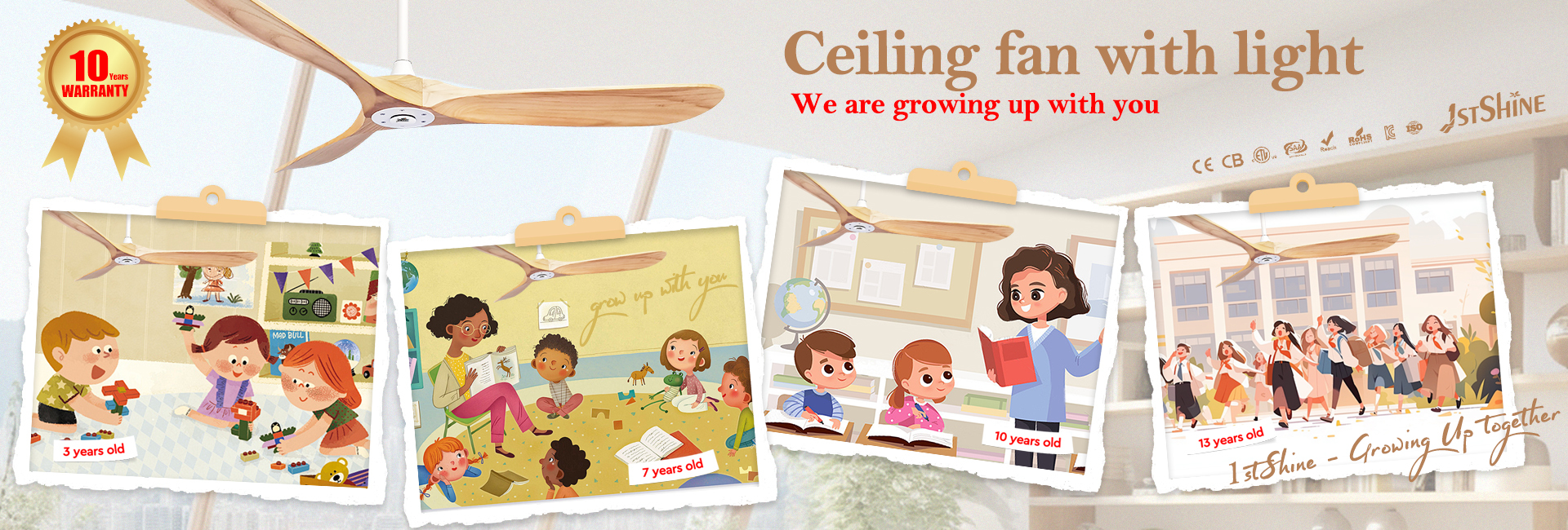 Qualité Fan de plafond à distance de LED Usine