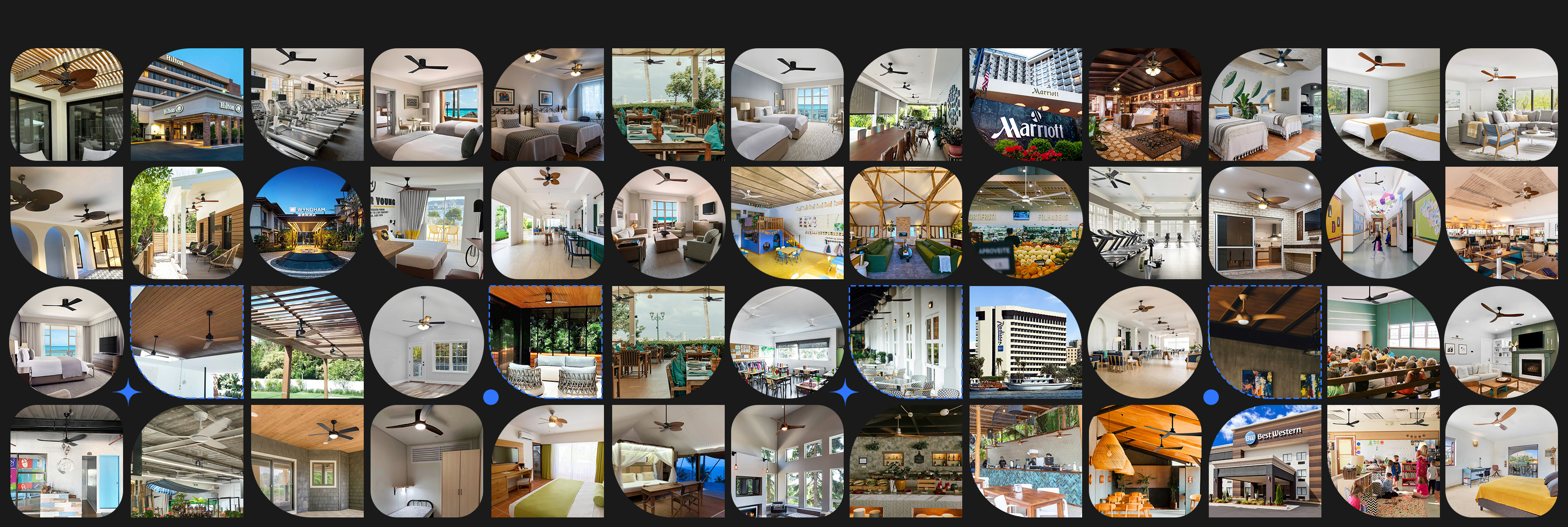 Qualité Fan de plafond à distance de LED Usine