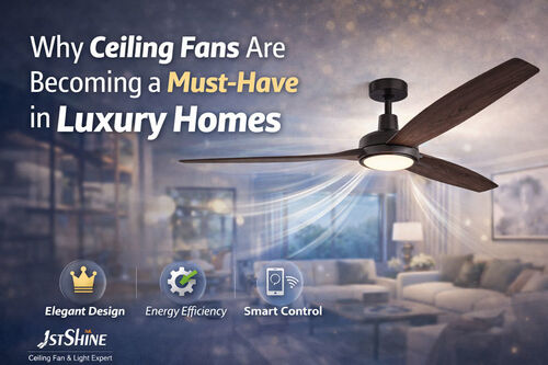 Dernières nouvelles de l'entreprise sur Pourquoi les ventilateurs de plafond deviennent indispensables dans les maisons de luxe