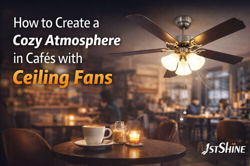 Dernières nouvelles de l'entreprise sur Comment créer une atmosphère chaleureuse dans les cafés avec ventilateurs de plafond