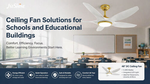 Dernières nouvelles de l'entreprise sur Solutions de ventilateurs de plafond pour les écoles et les bâtiments éducatifs