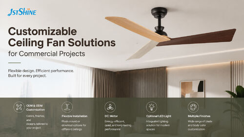 Dernières nouvelles de l'entreprise sur Solutions de ventilateurs de plafond personnalisables pour les projets commerciaux