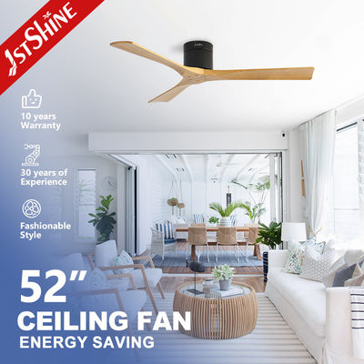 Bon prix 3 lames Ventilateur de plafond en bois avec télécommande Moteur à courant continu silencieux à grande vitesse en ligne
