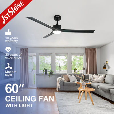 Bon prix 220V 240V 50HZ Ventilateur de plafond en plastique avec lumières 37.6W moteur à courant continu 6 vitesses en ligne
