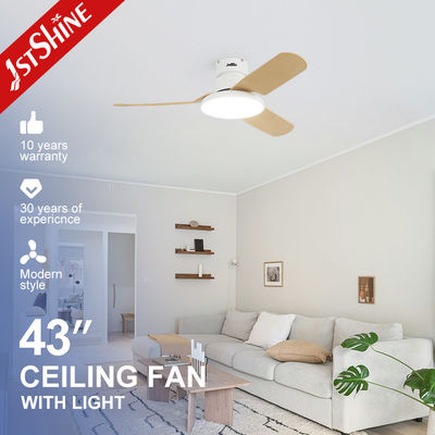 Bon prix Ventilateur de plafond monté à la chasse à l'eau avec lampe LED à faible intensité en ligne