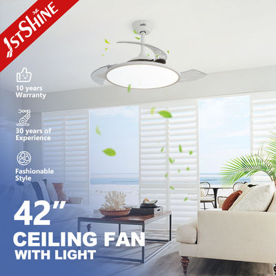Bon prix 42 pouces 6 vitesses Dimmable LED ventilateur de plafond invisible avec lumière 3 PC lames en ligne