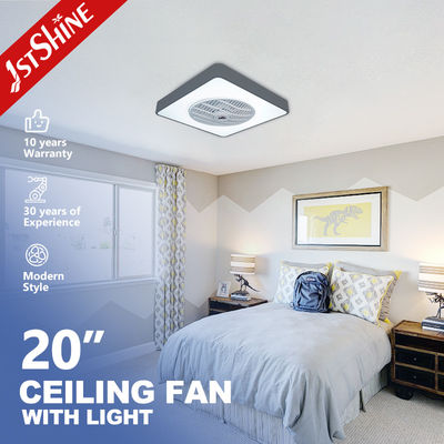 Bon prix fan de plafond silencieuse de chambre à coucher de moteur de C.C de 20in avec la lumière de LED en ligne