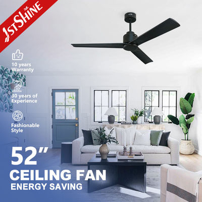 Bon prix Fan de plafond tranquille en bois solide noire de 3 lames avec à télécommande en ligne