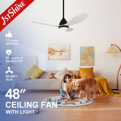 Qualité  Noiseless 110V 240V Dimmable LED Ceiling Fan With 3 Colors Change Light Usine