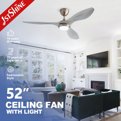 Bon prix Ventilateur de plafond à lame d'argent moderne élégant avec télécommande à 6 vitesses et lumière LED atténuée en ligne