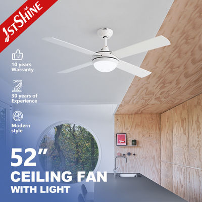 Bon prix Simple White Ceiling Fan With Lamp Light 3-Speed AC Motor en ligne