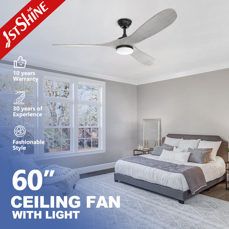 Ventilateur de Plafond avec Lumire et Telecommande, LED Ventilateur Dimmable Plafonnier avec 40W E27 Lampe Intgre, 6 Pales, 3 Vitesses, Silencieux, pour Salon, Chambre, Coucher (Grain de Bois