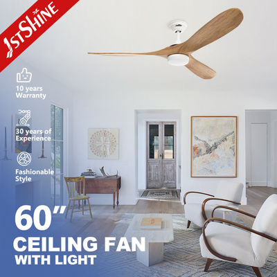 Bon prix Ventilateur de plafond de 60 pouces avec lame en bois et lumière atténuée en ligne