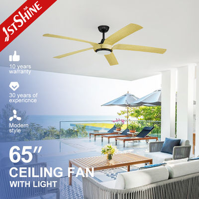 Bon prix Lumière LED 3 couleurs plus grande 5 lames ventilateur de plafond Lampe en plastique en ligne