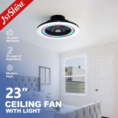 Bon prix Ventilateur de plafond sans pales de 23 pouces, avec moteur à courant continu, lumière RVB et télécommande, pour chambre à coucher en ligne