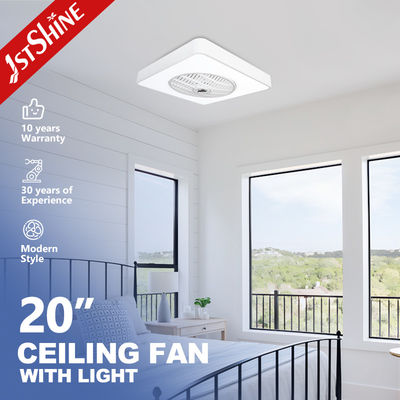 Bon prix 20 pouces Mini Dimmable Led Ceiling Fan 7 de finition blancs de lames de PC pour l'utilisation d'intérieur en ligne